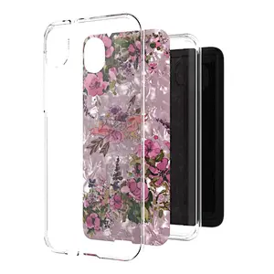 Luxury beautiful custom printing glitter shell paper mobile back case for Motorola Moto E6 Plus Play