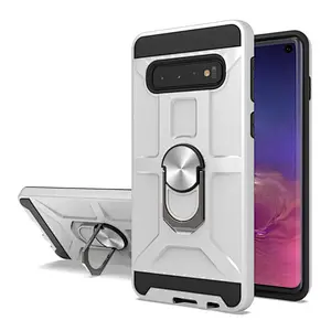 Double layer 360 degree ring holder phone back cover for Samsung S9 S10 S20 Ultra Plus