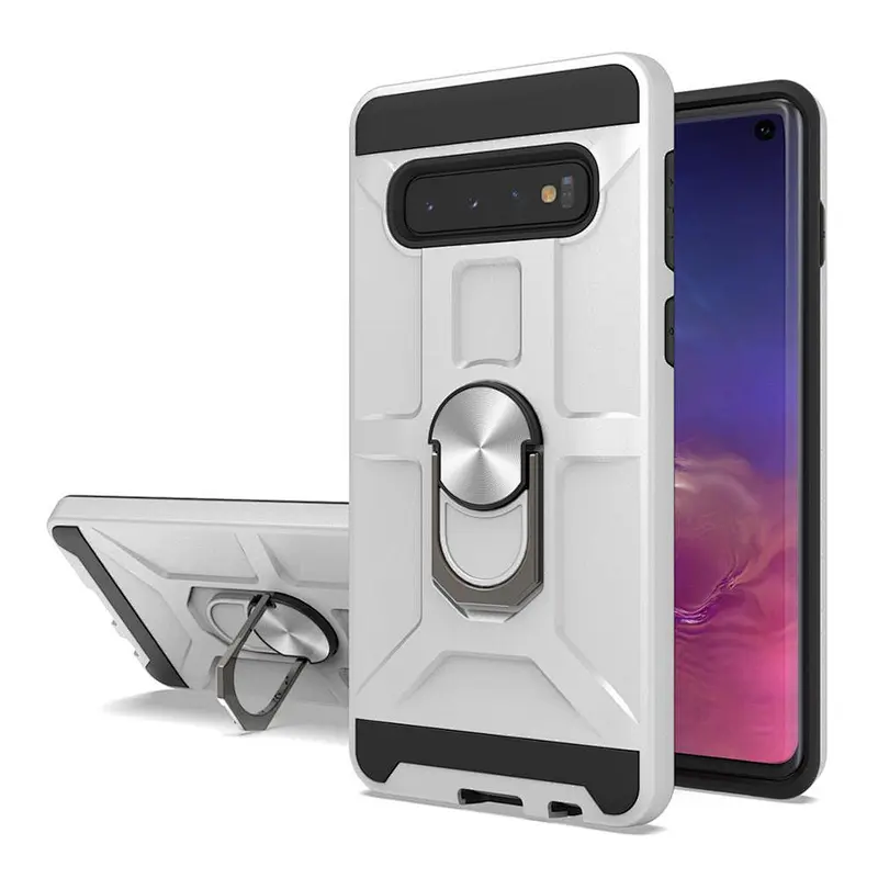 Double layer 360 degree ring holder phone back cover for Samsung S9 S10 S20 Ultra Plus