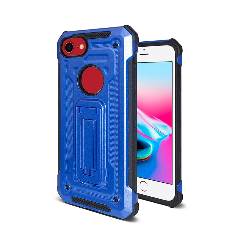 Best seller tpu pc mobile phone cover for Iphone 7 shockproof phone shell with cool kickstand for Iphone 8