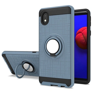 Hot products mobile accessories cell phone case covers with 360 degree ring holder for Samsung A01 Core