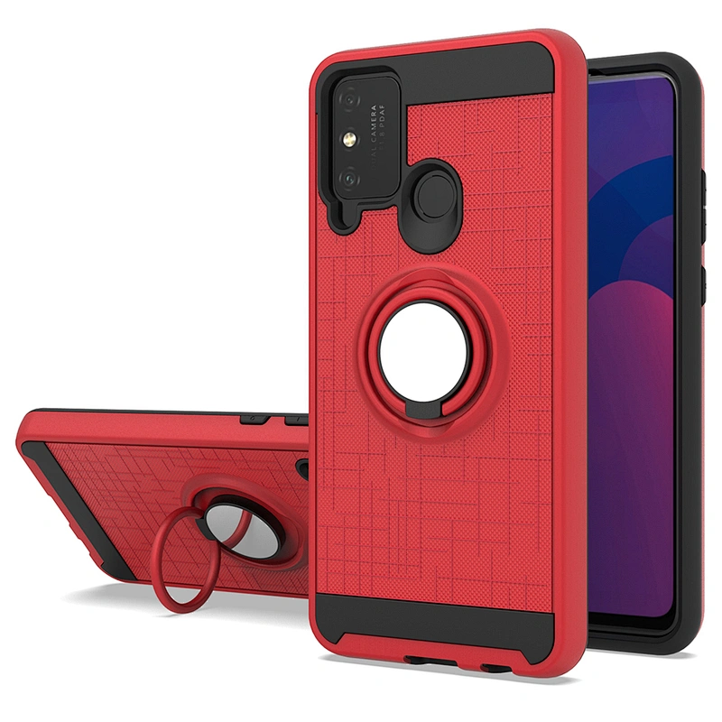 Two pieces Kickstand Rotation Ring Holder Phone Case For Huawei P40 Lite Y6P Y7P Y5P 2020