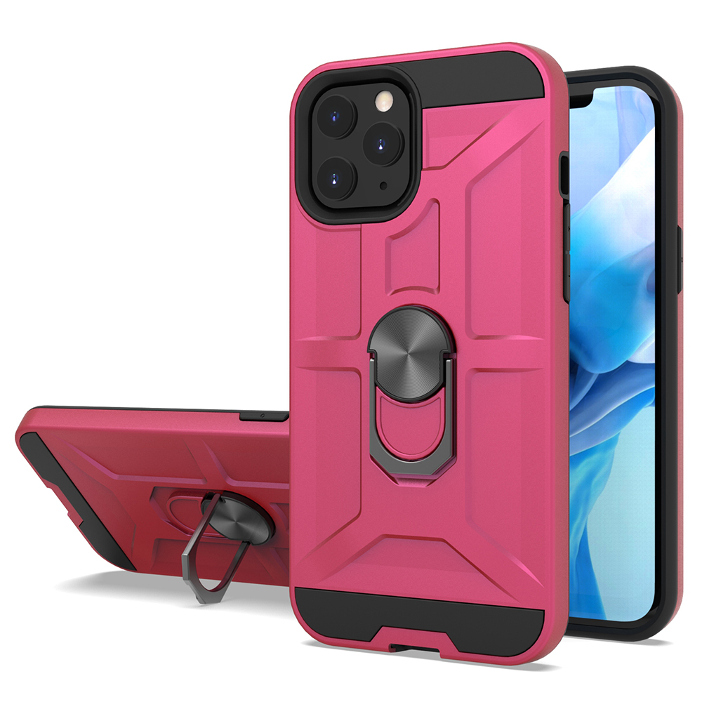 Anti scratch estuches mobile phone case with metal ring kickstand for iPhone 11 12 Pro Max
