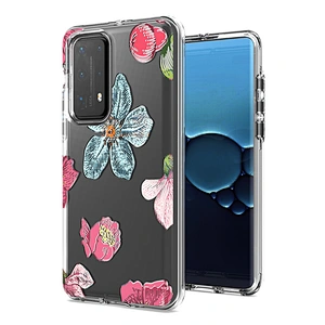 Double layer transparent tpu pc material HD mobile phones back shell for Huawei P40 Lite