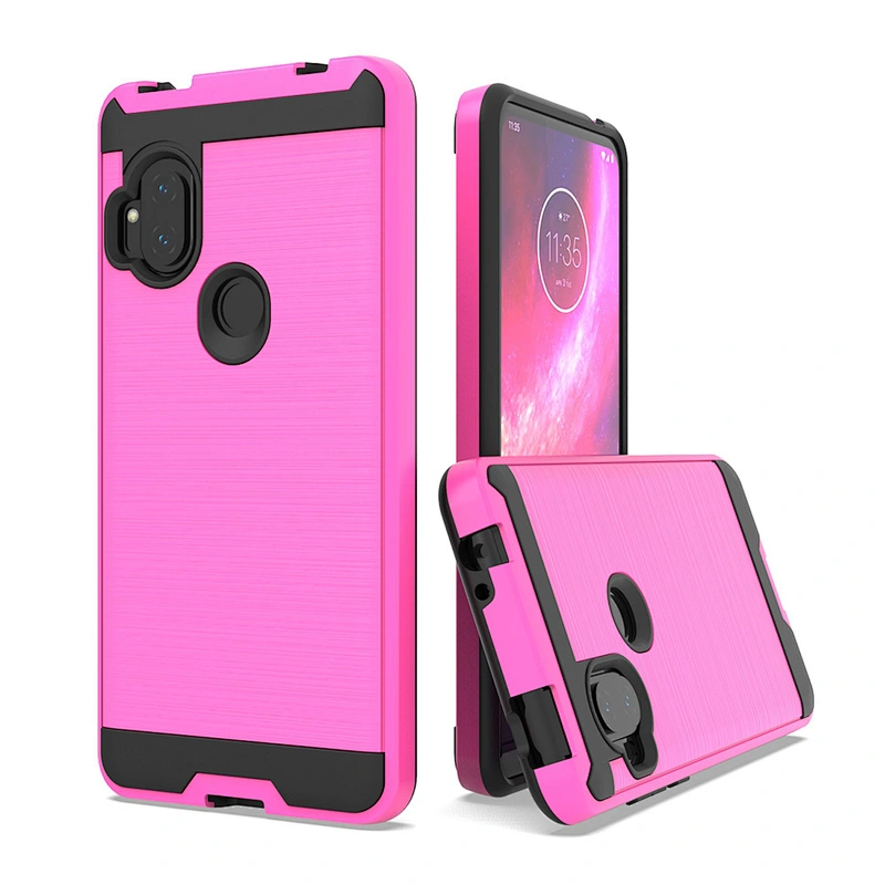 protectores para telefonos wholesale brushed metal case celulares for Motorola One Hyper E6 PLAY G8 PLUS G8  power
