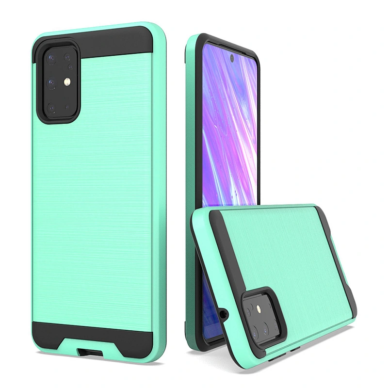 Shockproof brushed metal custom printed mobile phone cover case for Samsumg S20 Plus Ultra