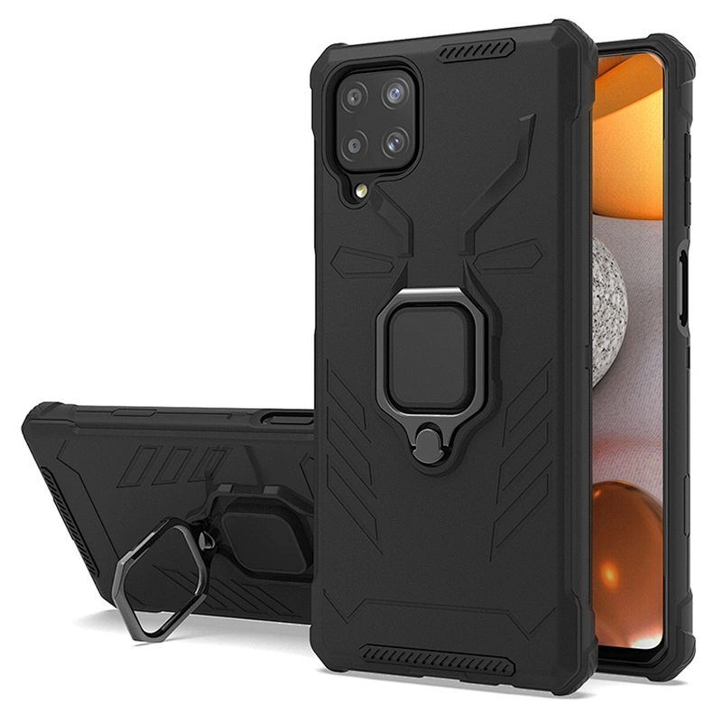 Hot sale shock proof kickstand ring phone case for Samsung A12 A02S A32 A52