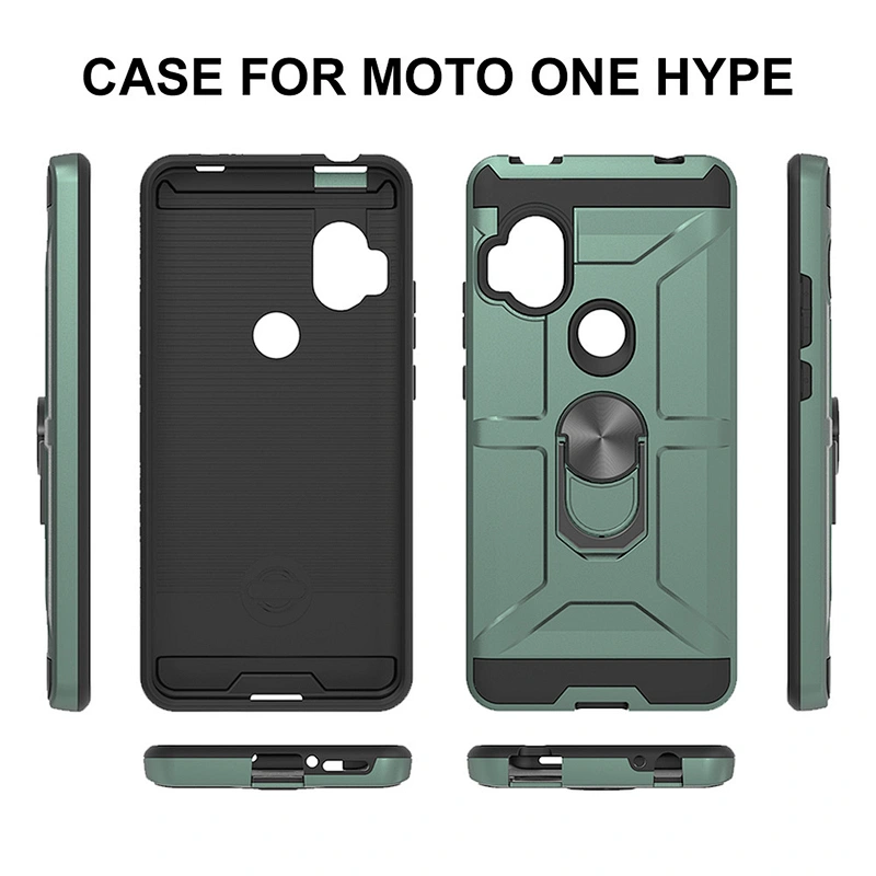 Latest Model 360 Ring Holder Back Covers Mobile Phone Case For Motorola E6 Play G8 Plus Power G Stylus One Hyper