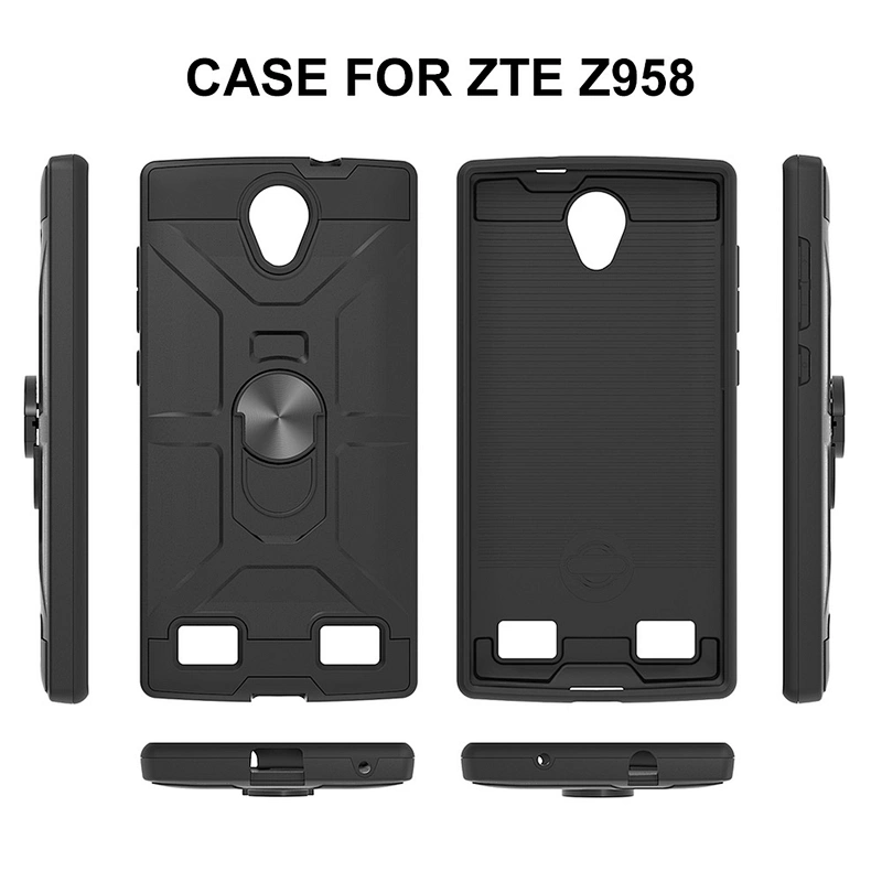 Metal Ring Stand Shockproof Phone Case Funda De Telefono Celular Movil For ZTE Z956 Z971 Z958