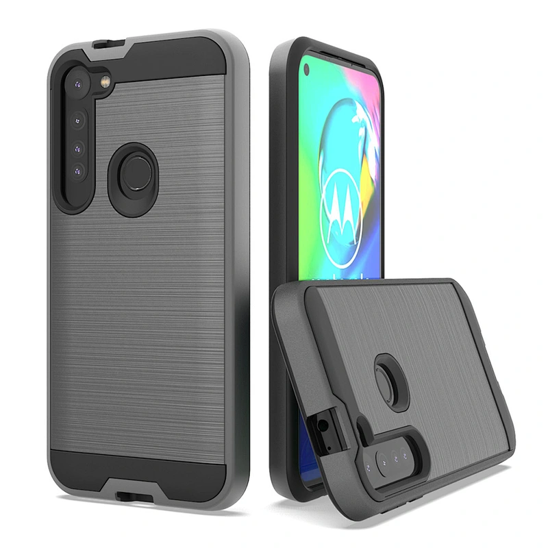 Hot Model Brushed Metal Case Shockproof Mobile Phone Covers for Moto G Stylus G8 Plus G8 Power