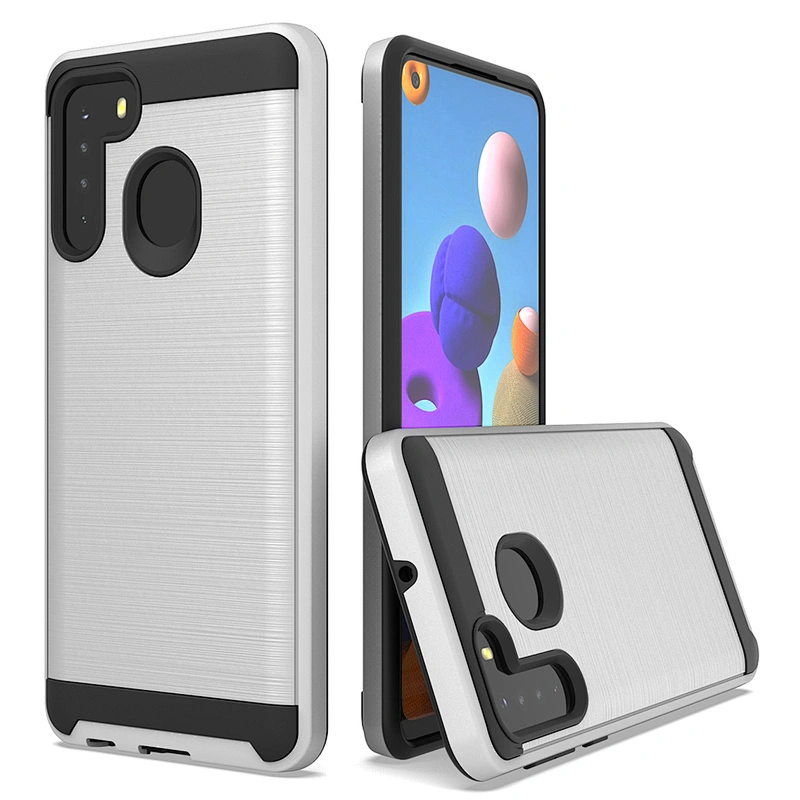 Funda para movil universal barato brushed cell phone case cover for Samsung Galaxy A21