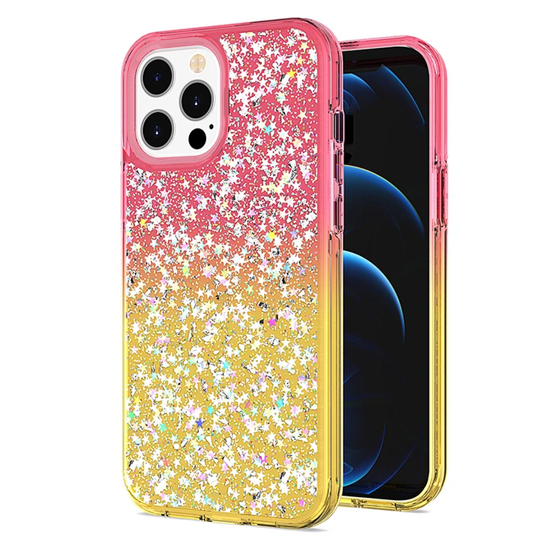 2021 Luxury New Epoxy Bling Glitter cell phone case for IPhone 11 12 pro max mini