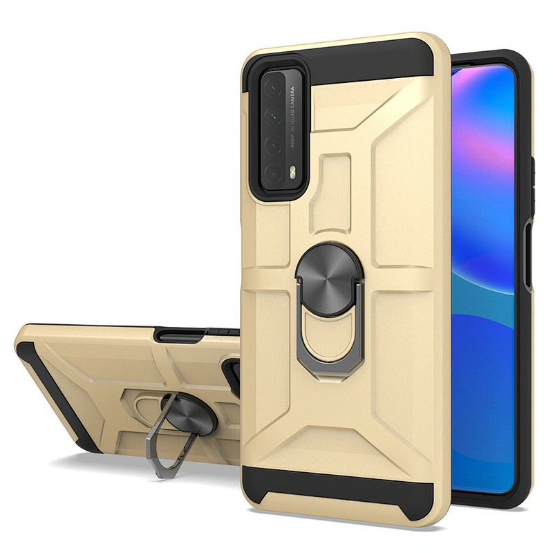 Shockproof phone metal ring kickstand case mobile cover for Huawei Y9A Y7A