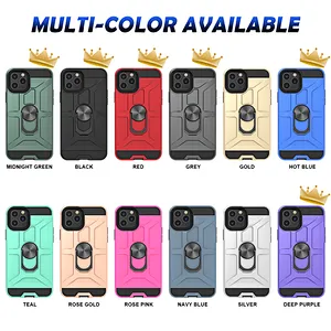 Sitemail 2020 Amazon Mobile Accessory Metal Ring Double Layer Phone Cover Case For Moto G8 Power Lite E6S
