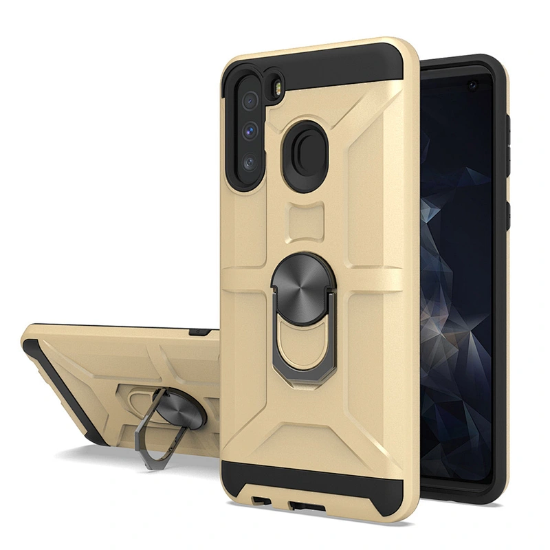 Kickstand Magnet Metal Smart cell phone protect covers For Samsung A31 A21S A51 A71