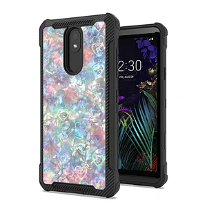 Fashionable Diamond Glitter Sweet Heart Custom Mobile Phone Covers for Motorola Moto E5 Plus Play Go