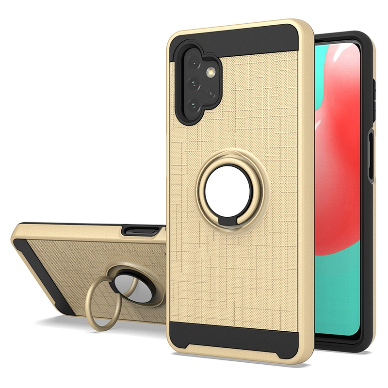Wholesale mobile accessories cases phone cover with 360 ring for Samsung A12 A52 A72 A32