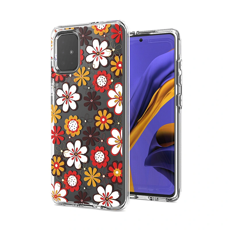 Transparent mobile covers cell phone case with beauty printed for Samsung A11 A21 A51 A71
