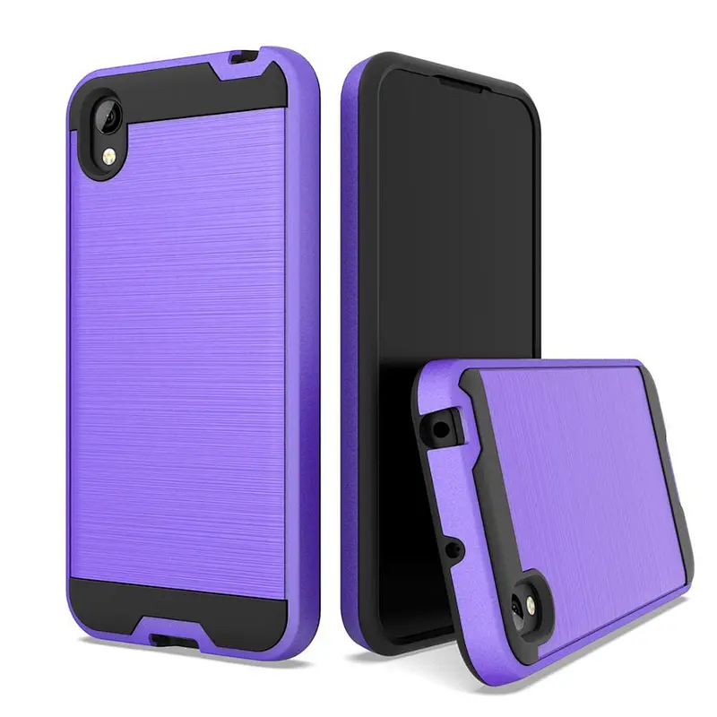 brushed metal case for Huawei Y7 2019/Y7 PRO 2019/Y7 PRIME 2019 for veruse case cover
