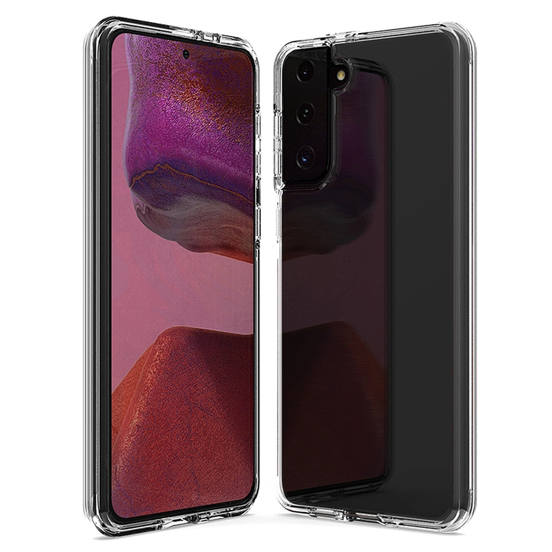 protective double layer cases clear cell phone back case cover for Samsung A32 A12 A02S