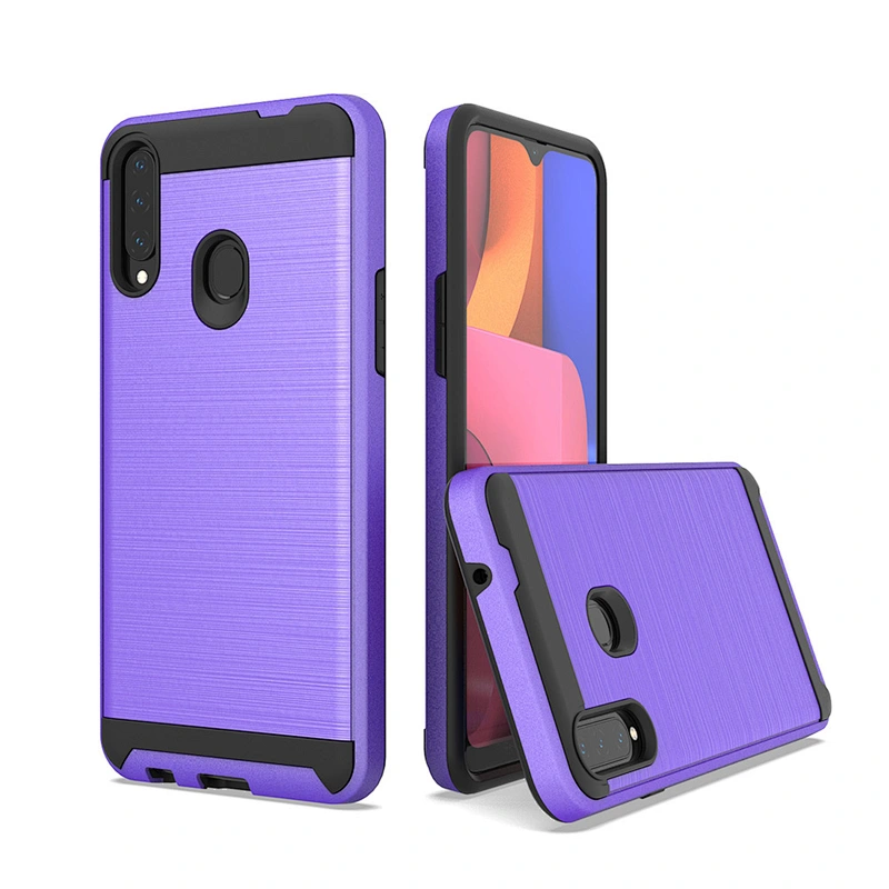 Wholesale Custom Printed Case Brushed Metal Mobile Phone Covers for Samsung A20S