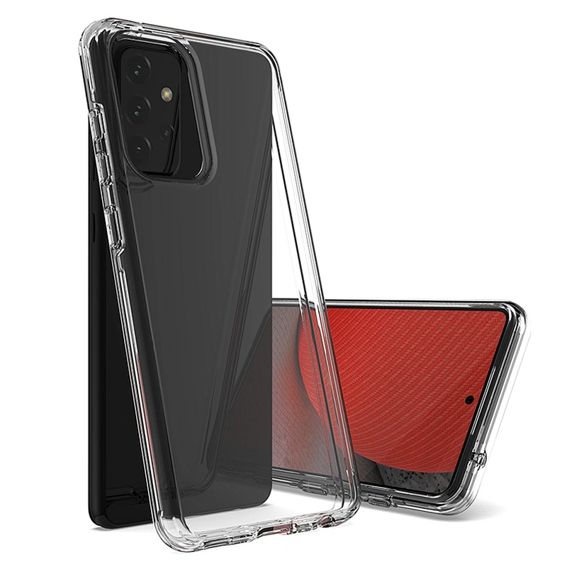 Best quality ultra hybrid transaprent pc tpu phone case for Samsung A72 A52 A02S