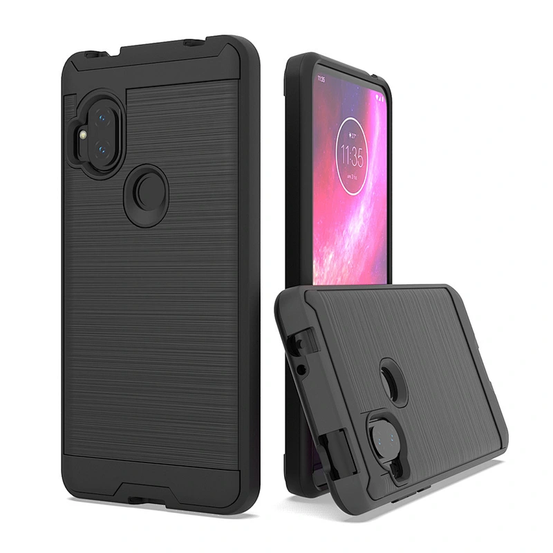 Anti shock brushed custom mobile phones case for Motorola One Vision Action Pro Zoom Macro Hyper
