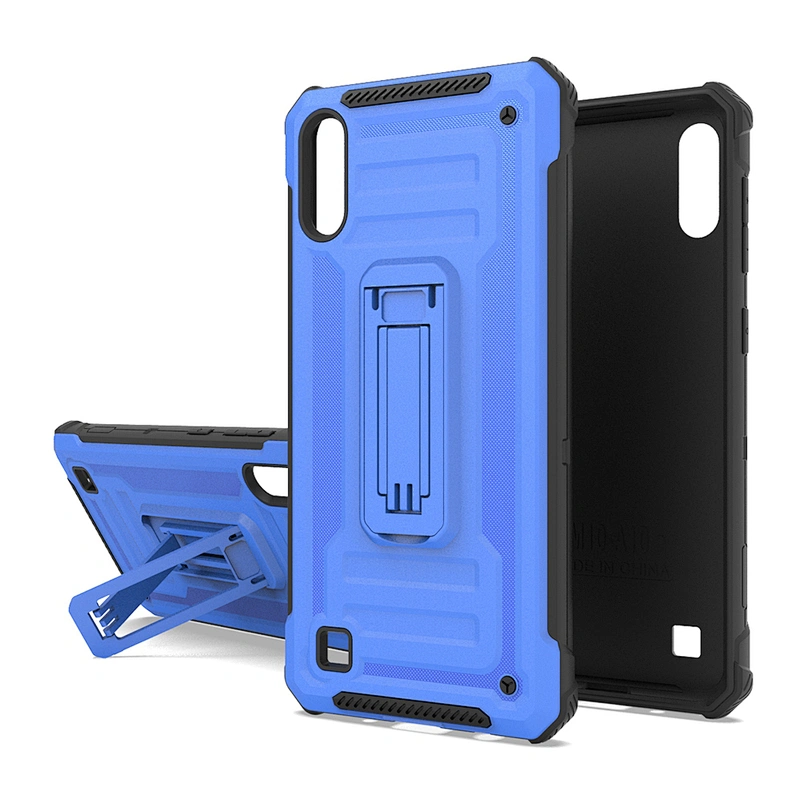 TPU PC 2 in 1 shockproof kickstand support mobile phone case for Samsung A10 A20 A30 A50 A10E A10S A51 A71