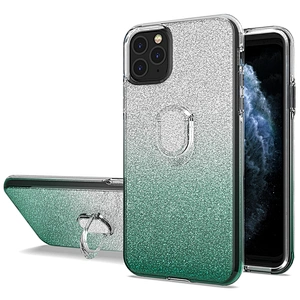 Sitemail original custom Gradient PC TPU glitter cell phone case for IPhone 12 pro max