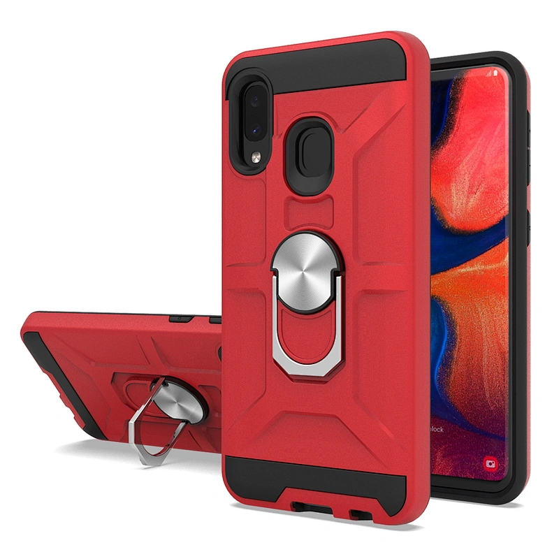 Heavy duty 360 degree ring holder kickstand phone case for Samsung A10E A20E A50 A60 A70