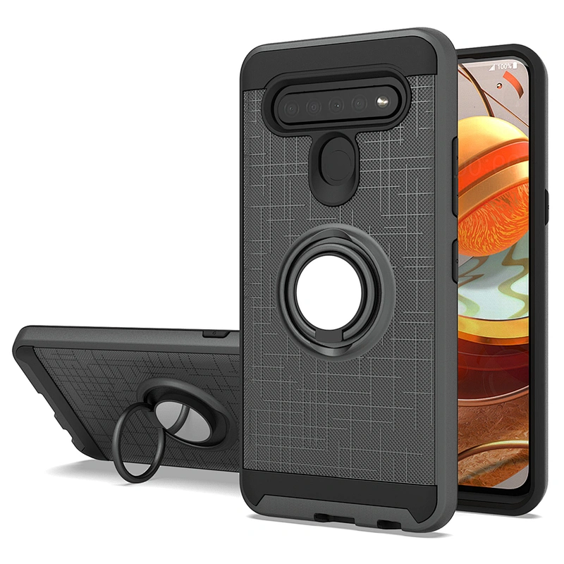 Shockproof cell phone cases with 360 rotating finger ring for Samsung Galaxy A71