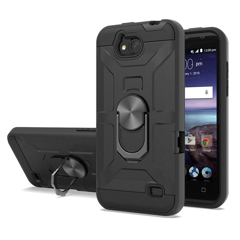 Heavy Duty Protection Kickstand Flexible Ring Holder phone case For ZTE A970 A530 Z812 Z958 X4