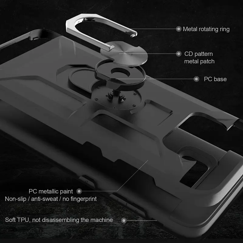 new design phone case with ring holder anti scratch phone cover for Samsung S8