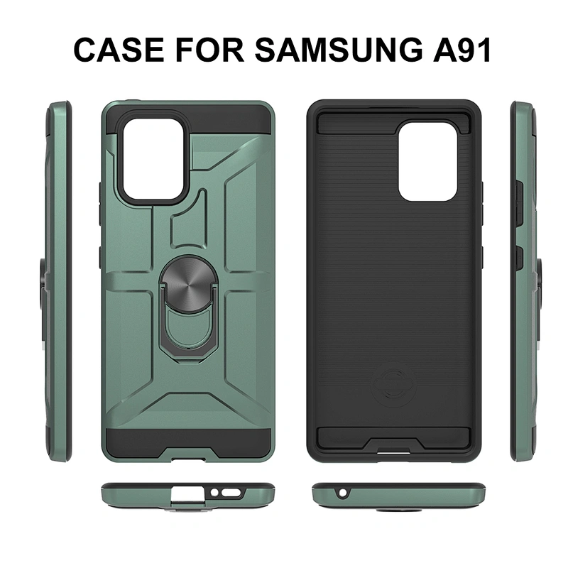 2020 New TPU PC Cover 360 Ring Kickstand Cell Phone Case For Samsung S20 Plus Ultra A01 A81 A91
