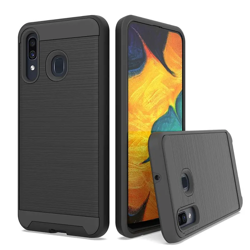 New Arrivals Brushed Carbon Fiber Phone Cover Cell Phone Case for Samsung A01 A10 A20 A30 A50
