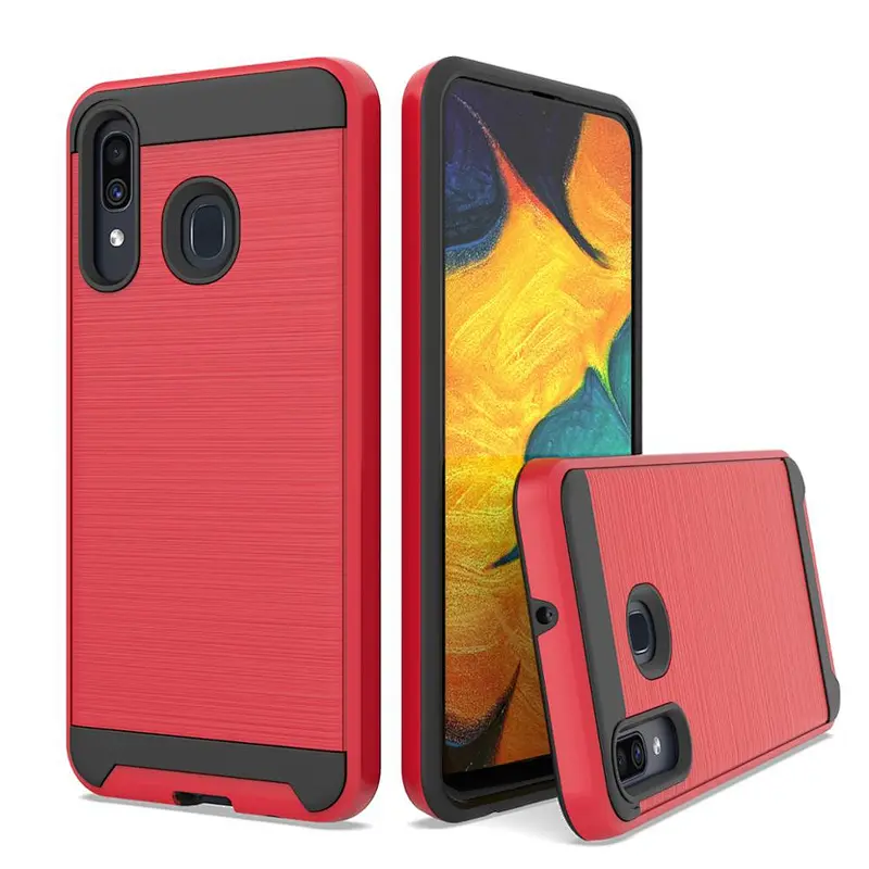 New Arrivals Brushed Carbon Fiber Phone Cover Cell Phone Case for Samsung A01 A10 A20 A30 A50
