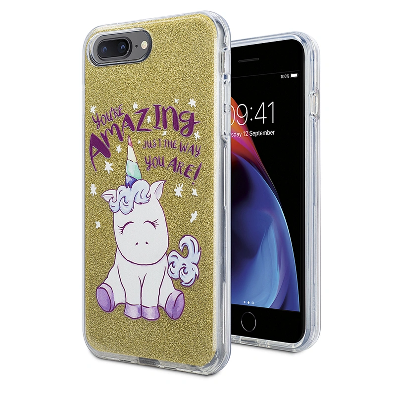 Best Selling luxury phone cases for Iphone 7 Plus Glitter mobile covers with oem printing for Iphone 8 Plus
