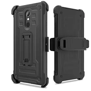 Portable Belt Clip Holster Metal Armor Cell Phone Protector Case for Samsung S10 Plus