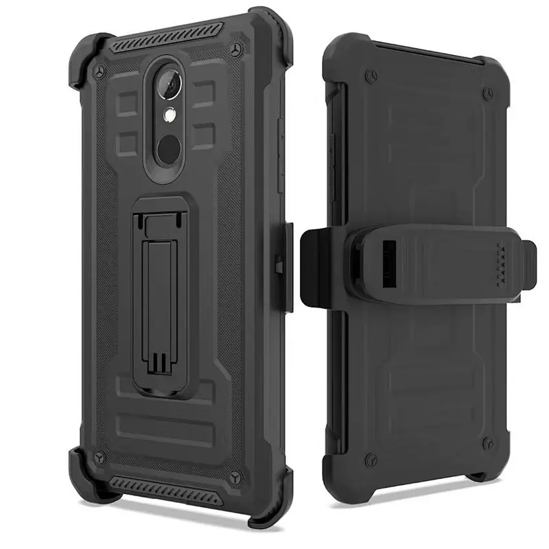 Portable Belt Clip Holster Metal Armor Cell Phone Protector Case for Samsung S10 Plus