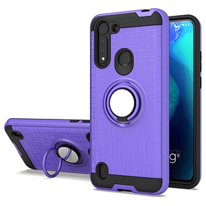Unique design finger ring bracket phone case cover for Motorola G8 Power Lite One Fusion