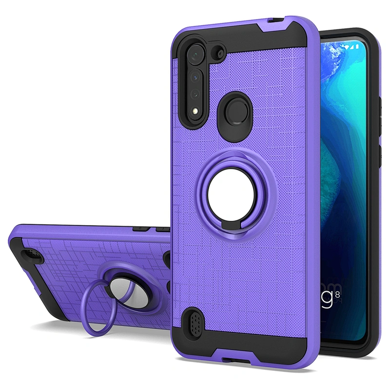 Unique design finger ring bracket phone case cover for Motorola G8 Power Lite One Fusion