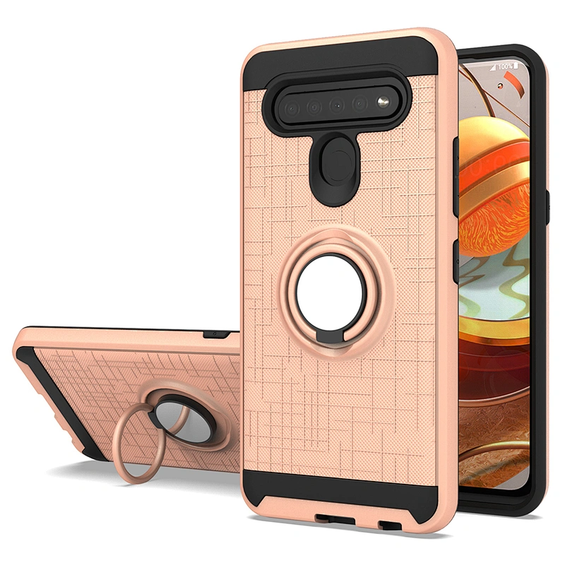 Shockproof cell phone cases with 360 rotating finger ring for Samsung Galaxy A71