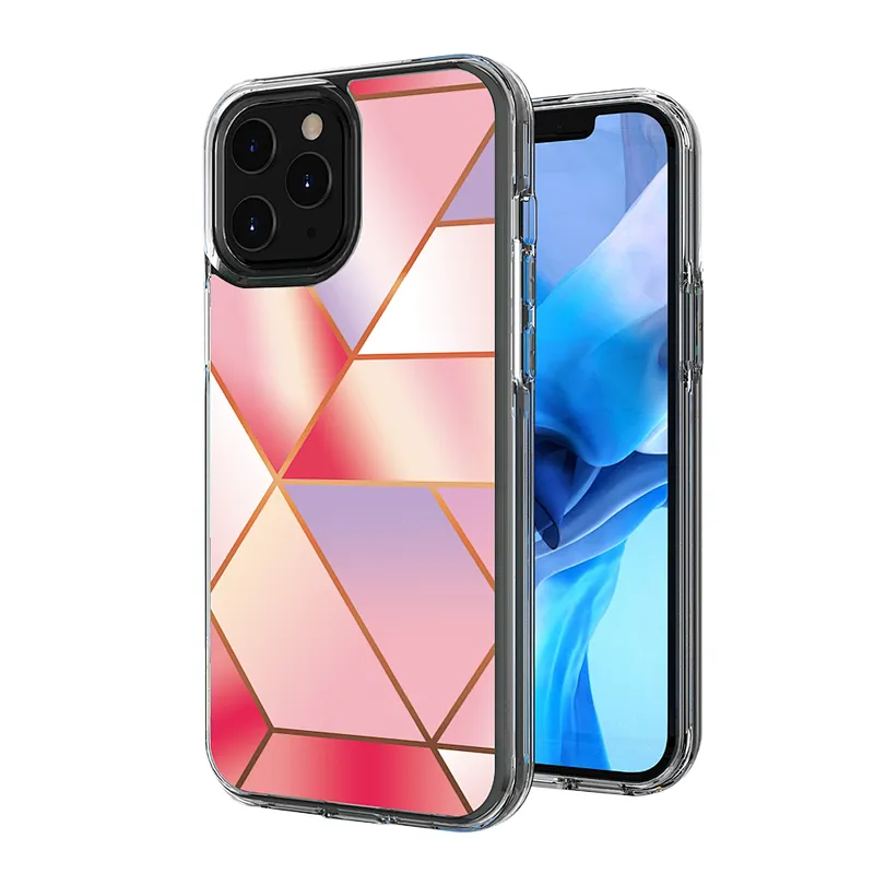Pattern Design Mobile Cover Ultra Thin Soft TPU Hard PC Shockproof IMD Phone Case For IPhone 11 Pro Max 12 Mini