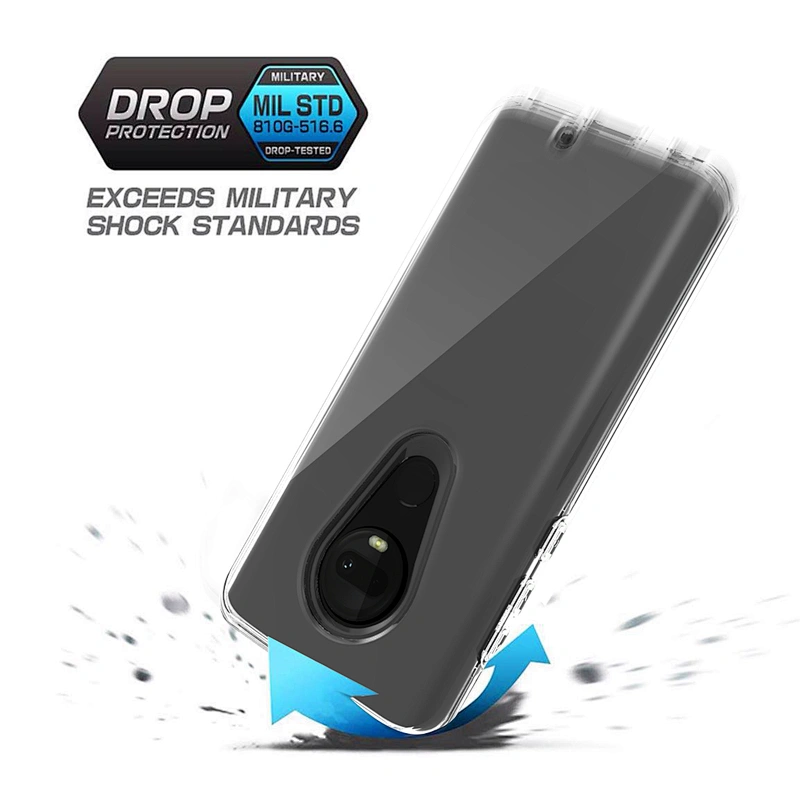 Customised 2 in 1 Clear mobile cell phone cases For Motorola Moto G8 E7 G8 Power lite E6S