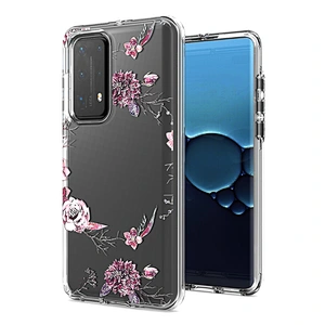 Fashionable flowers transparent custom printing mobile phone back case for Huawei P40 Lite