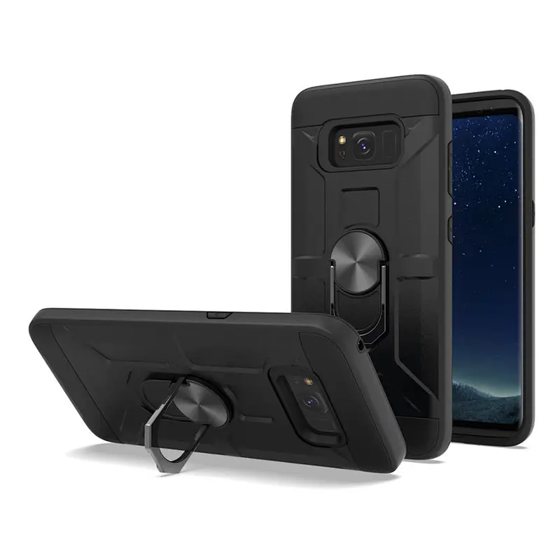 new design phone case with ring holder anti scratch phone cover for Samsung S8