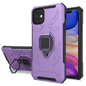 Shockproof mobile phone case with rotatable metal ring holder for iPhone 11 Pro X XS Max
