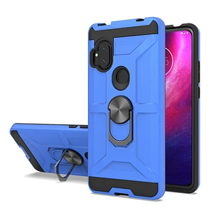 Shockproof Car Bracket Metal Ring Holder Mobile Accessories Back Cover For Motorola Moto One Hyper