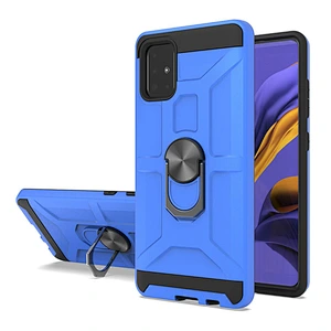Hot sale armoured mobile cell phone case with ring holder for Samsung A51 A71 A81 A91