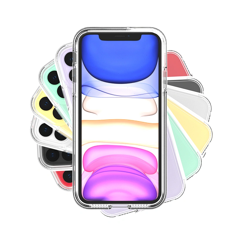 Double layer tpu pc 2 in 1 clear customized mobile phone case for iPhone x xs max 11 pro max